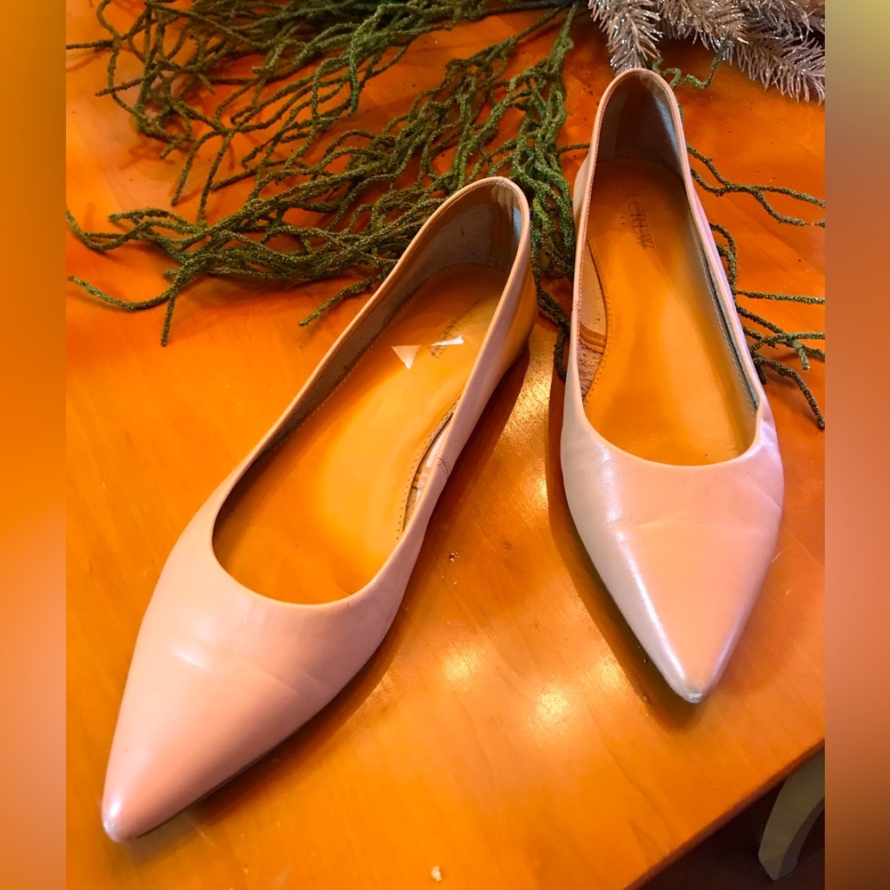 J.Crew Marino Flats nude size 9 1/2